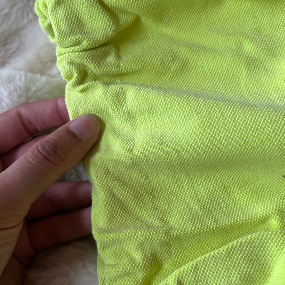 up-cycled AEO neon green polo to be cropped - Picture 6 of 8